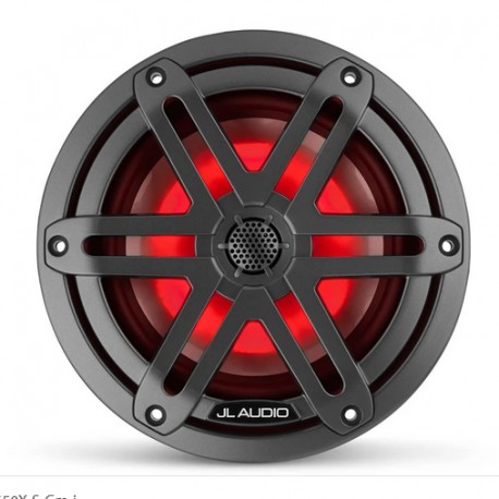 JL Audio M3-650X-S-Gm-i coassiali 165mm con griglia sportiva antracite e illuminazione LED