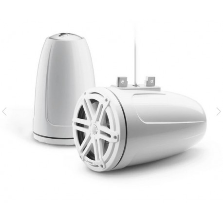 JL Audio M3-770ETXv3-Gw-S-Gw altoparlanti coassiali a torre da 7,7 pollici - griglia sportiva finitura bianco lucido