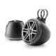 JL Audio M3-650VEX altoparlanti coassiali nautici 165mm con illuminazione LED RGB e griglia sportiva grigio metallizzato
