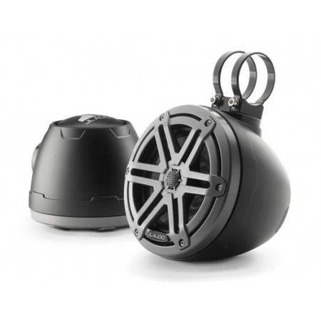 JL Audio M3-650VEX altoparlanti coassiali nautici 165mm con illuminazione LED RGB e griglia sportiva grigio metallizzato