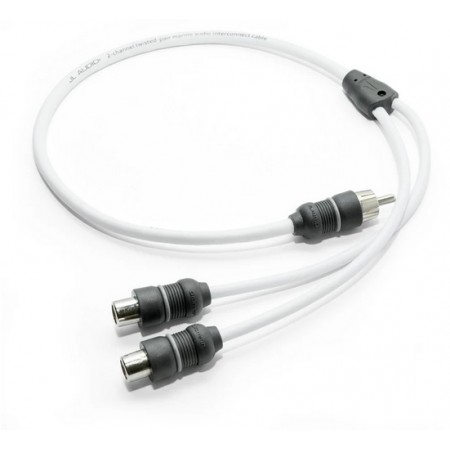 JL Audio XMD-WHTAICY-1M2F adattatore Y con 1 RCA maschio e 2 RCA femmina