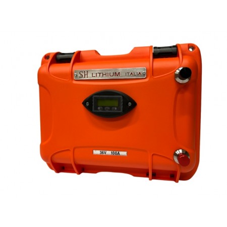 SH LITHIUM Batteria a litio in Valigetta 36V/100Ah + caricabatterie