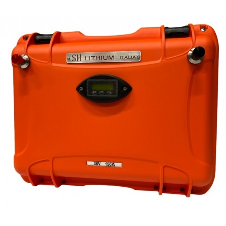 SH LITHIUM Batteria a litio in Valigetta 36V/150Ah + caricabatterie