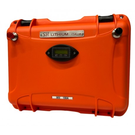SH LITHIUM Batteria a litio in Valigetta 36V/150Ah + caricabatterie